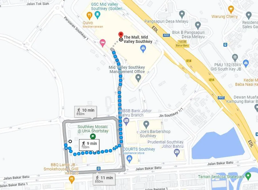 Appartement Southkey Mosaic-1 Min To Midvalley à Johor Bahru Malaisie